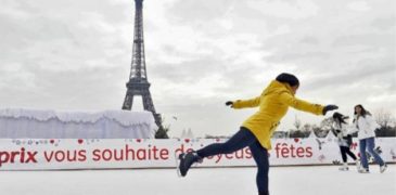 Pattinaggio sul ghiaccio a Parigi
